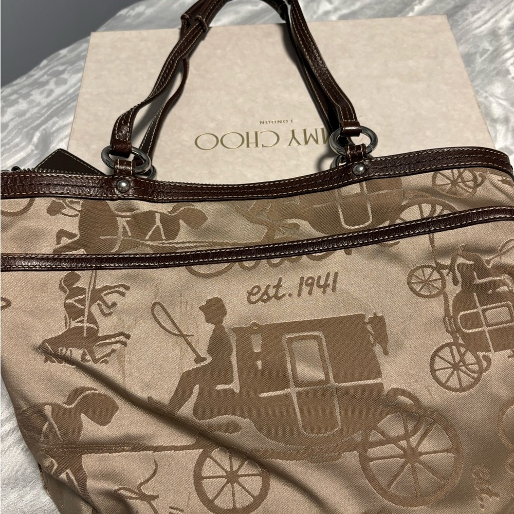 Beige Coach bag